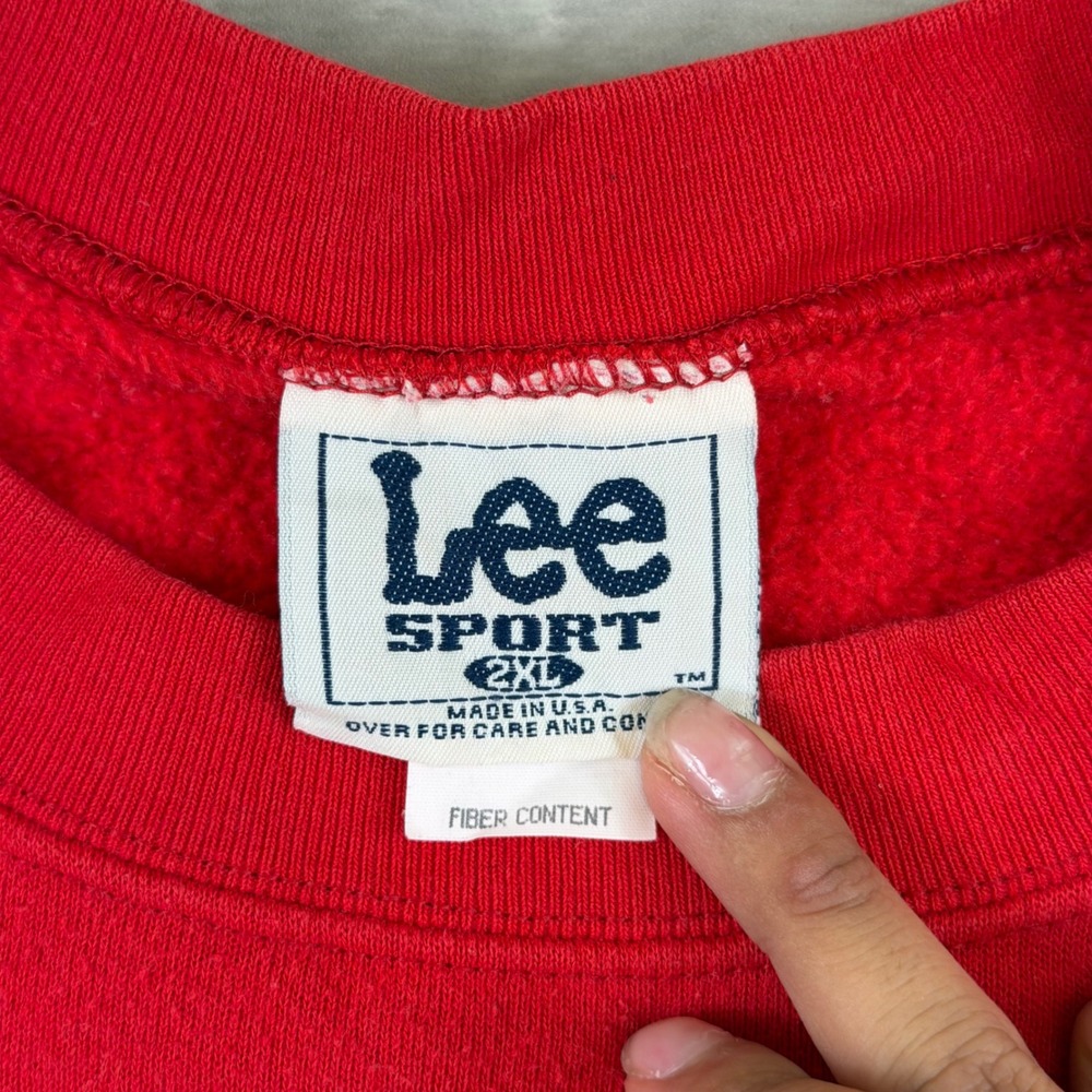 Vintage Lee Sport Ohio State Buckeyes 1999 Sugar Bowl Red Sweatshirt 2XL USA - Picture 3 of 5